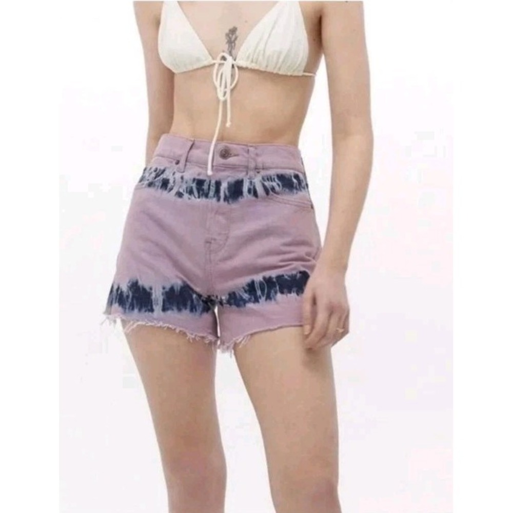 Urban Outfitters Lavender Tie-Dye High Waist Shorts